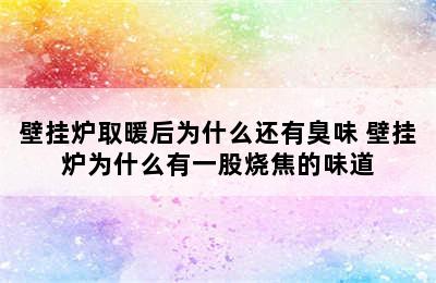 壁挂炉取暖后为什么还有臭味 壁挂炉为什么有一股烧焦的味道